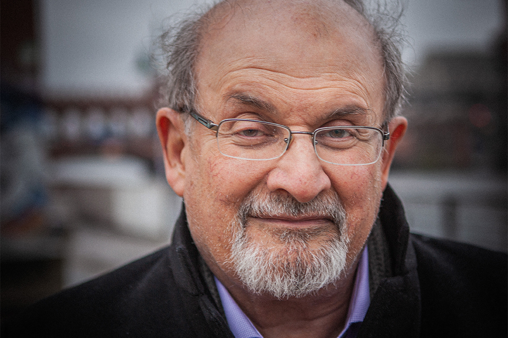 Salman Rushdie, 2019 (Christoph Kockelmann via Wikimedia Commons)